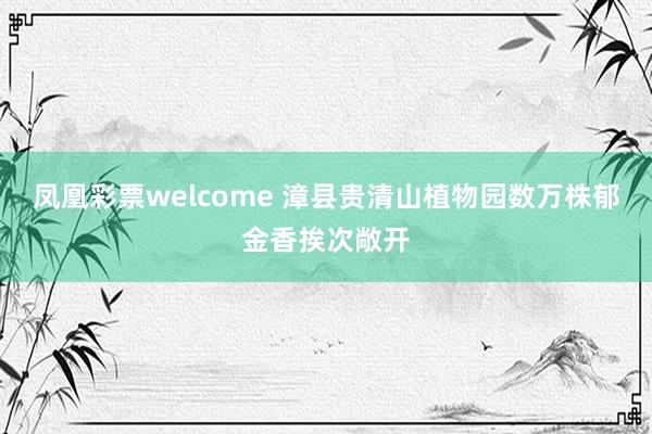凤凰彩票welcome 漳县贵清山植物园数万株郁金香挨次敞开